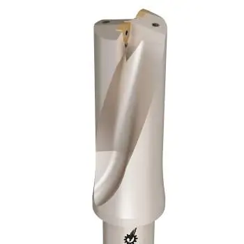 17,5 mm ✓ 2xD Wendeplattenbohrer, Vollbohrer, U-Drill mit IK für WCM.030208-Wendeplatten