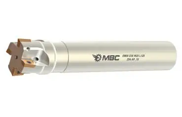 16 x 100 mm ✓ Schaftfräser, Wendeplattenfräser für APKT1003, Z=2 mit Innenkühlung