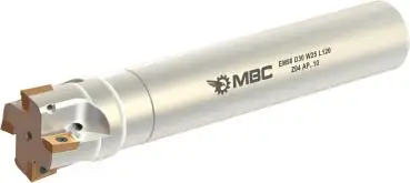 16 x 100 mm ✓ Schaftfräser, Wendeplattenfräser für APKT1003, Z=2 mit Innenkühlung