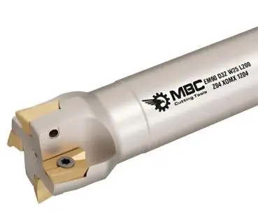 25 x 120 mm Schaftfräser Fräser mit Innenkühlung Z=3 für XOMX1204 Wendeplatten