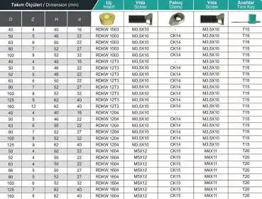 52 mm - Z=4 ✓ Eckfräser Messerkopf Fräskopf für RDKW1604 Wendeplatten