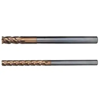 12 x 30 x 100 - d2=12 mm ✓ VHM Schaftfräser, Fräser überlang, Z=4, TiSiN beschichtet, extralang