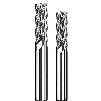 4,0 x 12 x 50 - d2=6 mm ✓ VHM Alu-Fräser, Z=3, Schaftfräser mit polierter Nut für NE-Metalle