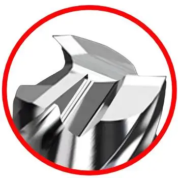 4,0 x 12 x 50 - d2=6 mm ✓ VHM Alu-Fräser, Z=3, Schaftfräser mit polierter Nut für NE-Metalle