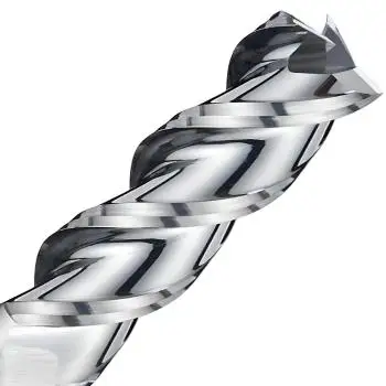 4,0 x 12 x 50 - d2=6 mm ✓ VHM Alu-Fräser, Z=3, Schaftfräser mit polierter Nut für NE-Metalle