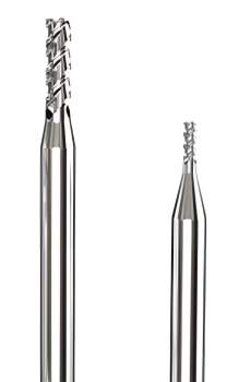 3 / 4 / 5 / 6 mm ✓ VHM Alu-Fräser-Satz, Z=3, Schaftfräser Set mit polierter Nut für NE-Metalle im Rundbox