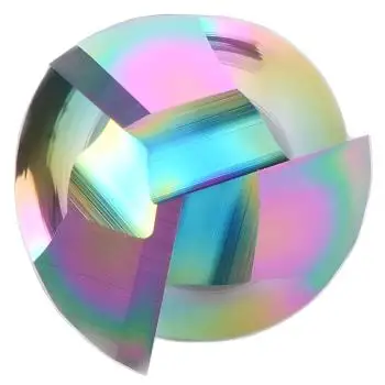 8,0 x 24 x 60 - d2=8 mm ✓ VHM HPC Fräser für Aluminium, Schaftfräser, Alufräser auf hochglanz poliert mit RainBow (DLC) Beschichtung extra scharfen Kanten