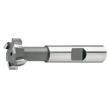 HSSE-T-Nutenfräser, Schlitzfräser kreuzverzahnt, DIN851, HB Schaft, GEFRABO