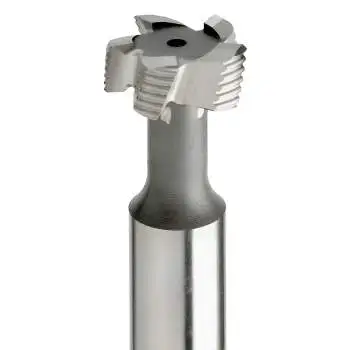 HSSE-T-Nuten-Fräser, kreuzverzahnt, DIN 851, blank