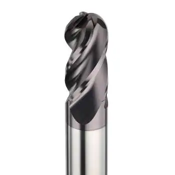 VHM-HPC Radius-Fräser 35/38°, Vollradiusfräser, Kugelfräser bis 1400 N/mm²