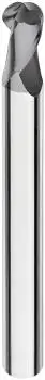 5,0R2,5 x 10 x 75 - d2=5 mm ✓ VHM-Formenbau-Vollradiusfräser 30°, Z=2, Beschichtung, HSC-Fräser bis 65 HRC