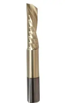 4,0 x 22 x 50 - d2=4 mm ✓ VHM Alu-Fräser ZrN Beschichtet, Z=1, Poliert Linksdrall DownCut