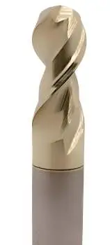 VHM Radiusfräser, für NE Metalle, Alu 3/4/6/8/10/12 mm, Z=2 scharf geschliffen mit Beschichtung