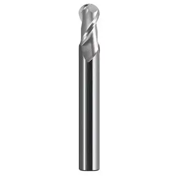 6R3 x 13 x 50 - d2=6 mm ✓ VHM Radius-Fräser, Z=2, Vollradiusfräser für NE-Metalle