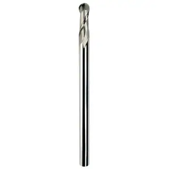 3R1,5 x 10 x 60 - d2=6 mm ✓ VHM Radiusfräser extralang, Vollradiusfräser überlang, Z=2 scharf geschliffen für Alu und NE-Metalle