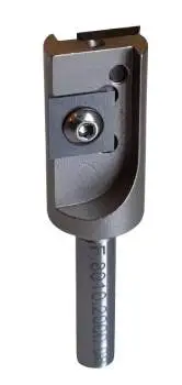 20 x 20,5 - Schaft 8 mm ✓ HM-Bestückter Wendeplattenfräser, Planfräser mit WP-Klingen, Wendemesser, Schaftfräser Z=3 für Hartholz, Weichholz, Plastik & Spanplatten