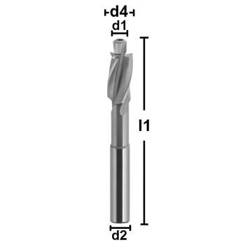 HSS-Co5 Senker 180 Grad Z3 DIN373 Metallbohrer Werkzeug GEFFRABO