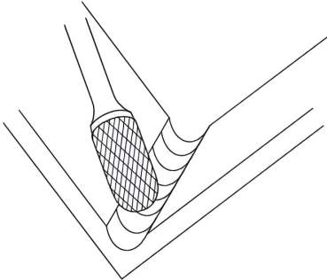 6,0 x 16 x 61 - d2=6 mm ✓ VHM-Frässtift Walzenrundform, Hartmetall Rotierfräser (Rotary) Kreuzverzahnt bis 45 HRC