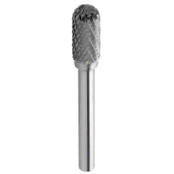 6,0 x 16 x 61 - d2=6 mm ✓ VHM-Frässtift Walzenrundform, Hartmetall Rotierfräser (Rotary) Kreuzverzahnt bis 45 HRC