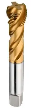 M8 x 0,75 ✓ HSSE Gewindebohrer 40°, Sackloch, DIN 371, Form C, beschichtet, 6H, bis 800 N/mm²