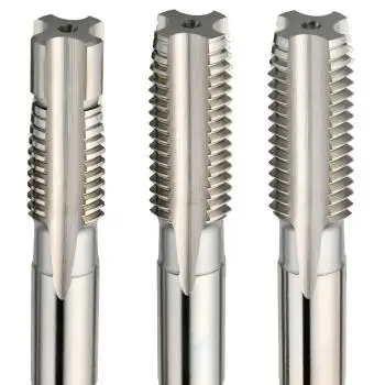 HSSE Handgewindebohrer Satz 3-teilig (1-2-F) 6HX, gerade genutet, DIN 352, für Inox