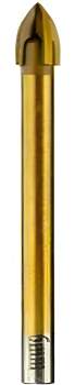 6 mm Hartmetallbestückter Glasbohrer, Fliesenbohrer, Keramikbohrer TIN Z=4