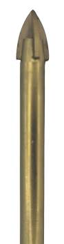 6 mm Hartmetallbestückter Glasbohrer, Fliesenbohrer, Keramikbohrer TIN Z=4