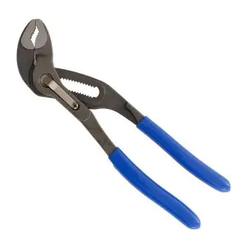 Rohrzange, Wasserpumpenzange, Zange 250 mm verstellbar mit Druckknopf ✓ Cr-V Stahl (gehärtet) Profi Zange mittel