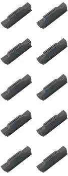 10 x MGMN 3 mm Stechdrehplatten für Stahl, aus VHM zum Ein- und Abstechen