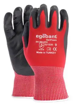 1 Paar Arbeitshandschuhe M / 8 Montagehandschuhe, Mechanikerhandschuhe, Montagehandschuhe, KFZ-Handschuhe Nitrilschaum