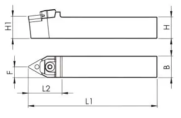 20 x 20 MTENN ✓ Klemmdrehhalter Drehhalter 60° für TNMG16 Wendeplatten