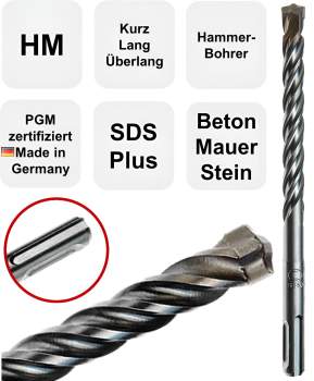 Hammerbohrer PGM zertifziert Made in Germany!