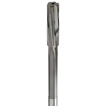 0,98 (0/+0,005) x 10 x 25 x 60, d2=3 mm ✓ VHM-NC-Maschinenreibahle, Reibahle Form B mit Linksspirale, rechtsschneidend 1/100, Z=4