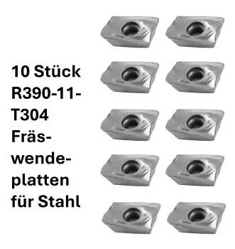 R390-11-T304 Wendeplatte für Stahlbearbeitung, SDVK Fräswendeplatten, Wendeschneidplatten