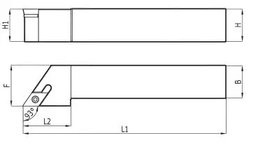12 x 12 SDJCL Links ✓ Drehhalter für DCMT07 / DCGT07 Wendeplatten ISO Halter