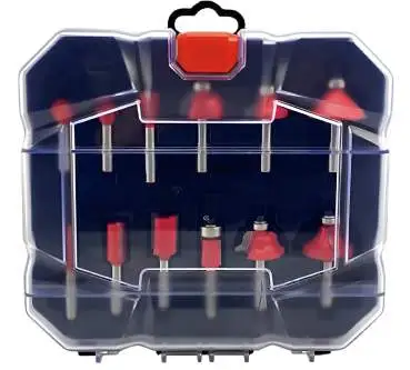 12 Teiliges Fräser Satz, HM Nutenfräser, Holzfräser, Oberfräser, Routerbit, Schaftftäser, Schaft 8 mm für Oberfräse