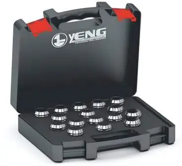 ER25 Präzisions-Spannzangen-Set 12 Stück: 3, 4, 5, 6, 7, 8, 9, 10, 12, 14, 16 mm