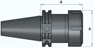 Spannzangenfutter ER16 Mit SK40-Aufnahme, M16 X 2 Mm – Für Dreh- Und Fräsmaschinen, Präzises Halten
