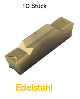 10 x DKT 2,5 mm Stechdrehplatten für Edelstahl