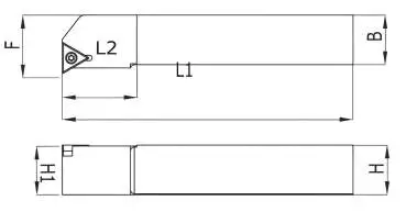 16 x 16 STFCL Links ✓ Drehhalter für TCMT11 / TCGT11 Wendeplatten ISO Halter