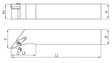 25 x 25 SVHBL Links ✓ Drehhalter 107,5° für VBMT16 Wendeplatten ISO Halter