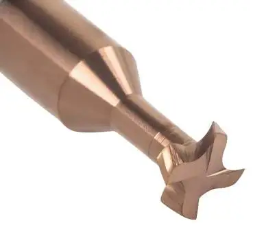 4,0 x 0,5 x 50 - d2=4 mm ✓ VHM Schlitzfräser, T-Fräser, T-Nutenfräser Z=4 mit TiSiN Beschichtung bis ca. 52 HRC