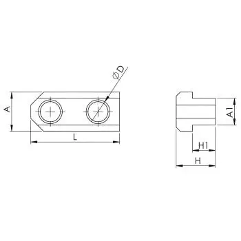 T-Nutensteine für 12" hydraulische Spannfutter, Dreibackenfutter 3er Set