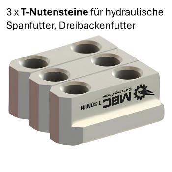 Hydraulisches Spannfutter mit eingesetzten MBC T?Nutensteinen