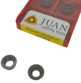 10 x RDHX1003 Fräswendeplatten für Stahl