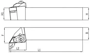 16 x 16 TDJNL Links ✓ Drehhalter 93° für DNMG11 Wendeplatten