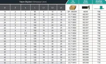 25x11x100 - d=25 mm ✓ T-Fräser, Schlitzfräser, T-Nutenfräser für CCMT06 / CCGT06-Wendeschneidplatten, Z=2