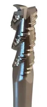 12,0 x 36 x 75 - d2=12 mm ✓ VHM Schruppfräser, Z=3 Fräser für NE-Metalle wie Alu, Kupfer, Holz, MDF