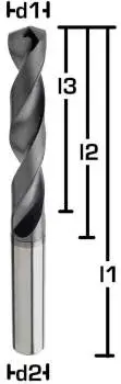 VHM 5xD Spiralbohrer Ø 1,1 mm mit Beschichtung ✓ Universalbohrer bzw. Vollhartmetallbohrer für