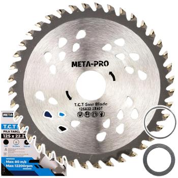 Holzsägeblatt 125 mm 40 Zähne 22,2 mm Bohrung Präzisionssägeblatt